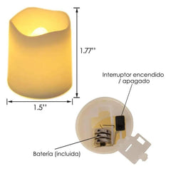 Desfrute de ambientes acolhedores com Velas Eletrônicas LED. Luz suave, segurança sem chama. Perfeito para decoração e eventos.