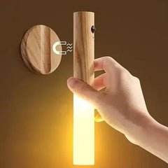 Arandela de Parede LED Slim Vertical Madeira - Arandela de Parede LED Slim Vertical Madeira - Nude - Polideia