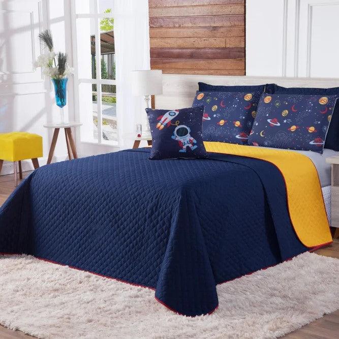 Cobre Leito Queen Dupla face 7 Peças