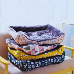 Cama Pet para Cachorros e Gatos Porte Médio e Grande - Cama Pet para Cachorros e Gatos Porte Médio e Grande - Azul / 45x35cm - Polideia