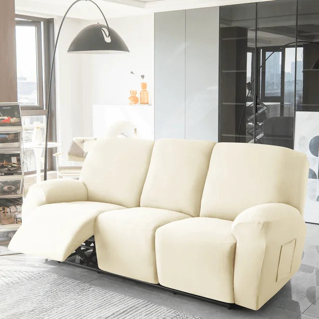Capa de Sofá Reclinável Spandex - Proteção resistente a manchas, líquidos e arranhões. Conforto duradouro e fácil lavagem. Escolha inteligente para seu sofá.