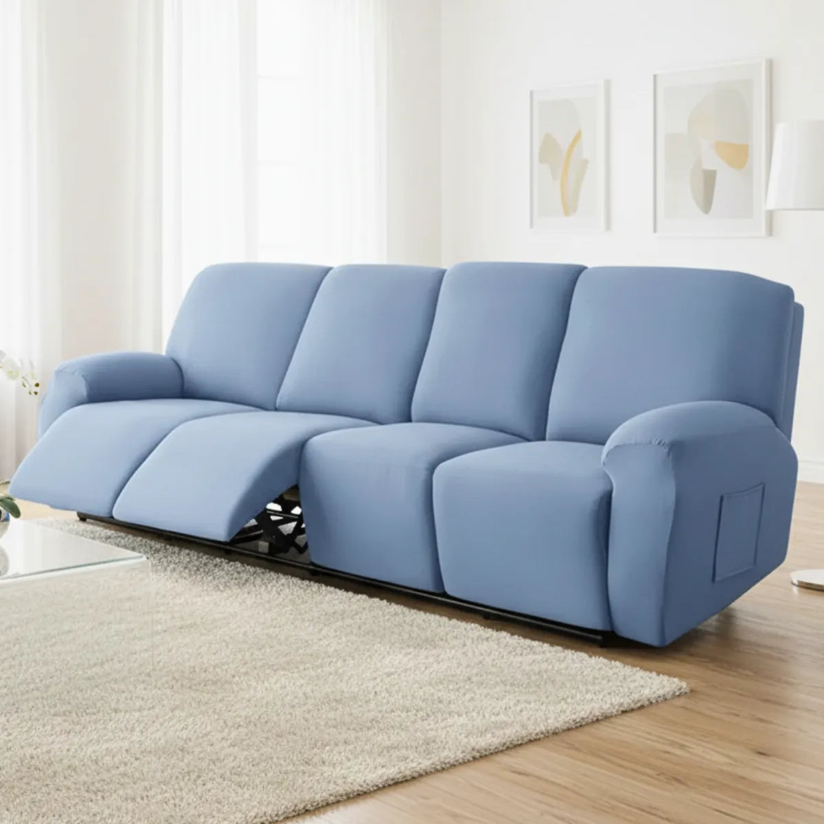 Capa de Sofá Reclinável Spandex - Proteção resistente a manchas, líquidos e arranhões. Conforto duradouro e fácil lavagem. Escolha inteligente para seu sofá.