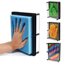 Captador de Imagens Pin Art 3D: Deixe sua criatividade fluir com esculturas 3D. Escolha entre tamanhos variados. Seguro para todas as idades.