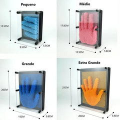 Captador de Imagens Pin Art 3D: Deixe sua criatividade fluir com esculturas 3D. Escolha entre tamanhos variados. Seguro para todas as idades.