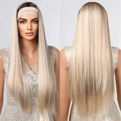 Peruca Lace Longa Lisa com Faixa - Peruca Lace Longa Lisa com Faixa - HB005-2 - Polideia