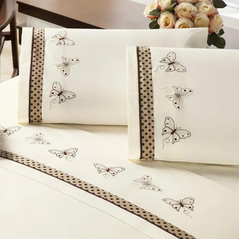 Jogo de Lençol Queen 04 Peças: Luxo e Conforto com Algodão/Poliéster 150 Fios