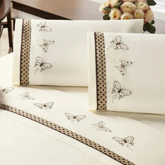 Jogo de Lençol Queen 04 Peças: Luxo e Conforto com Algodão/Poliéster 150 Fios