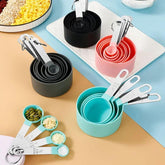 Colheres Medidoras Dosadoras Polideia - Precisão culinária com design em aço inoxidável. Facilidade e elegância em cada medida!