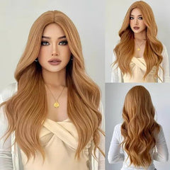 Peruca Lace Longa Loiro Mel Claro