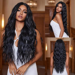 comprar melhor Peruca Lace Cacheada Cabelo Longo: Estilo versátil e resistente ao calor. Aparência natural. Ideal para festas e uso diário. Polideia