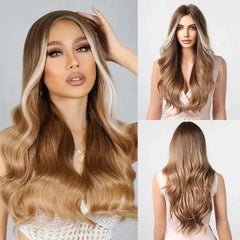 Peruca Cabelo Natural Longo em V - Peruca Cabelo Natural Longo em V - LC1034-1 - Polideia