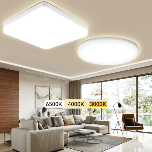 Plafon Led Sobrepor Quadrado Ultrafino - Plafon Led Sobrepor Quadrado Ultrafino - 18W / Branca - Polideia