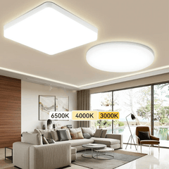 Plafon Led Sobrepor Quadrado Ultrafino - Plafon Led Sobrepor Quadrado Ultrafino - 18W / Branca - Polideia