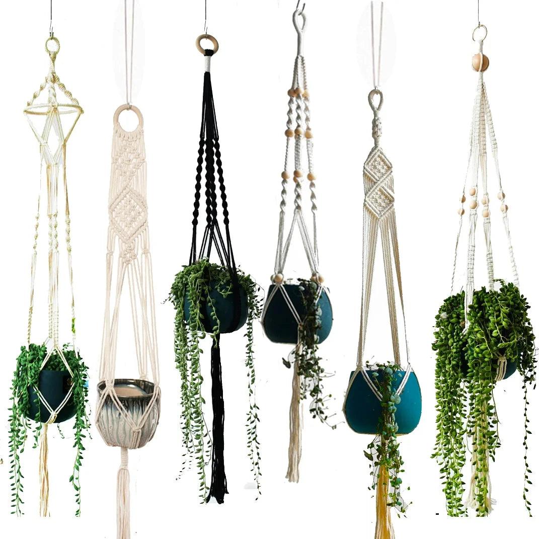 Suporte para Vaso de Plantas Macramê - Elegância e Charme na Decoração