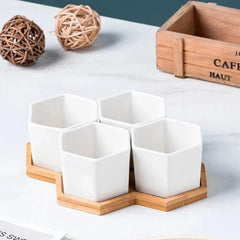 Bandeja de Bambu Decorativa - Bandeja de Bambu Decorativa - Coração (10.5cm) - Polideia