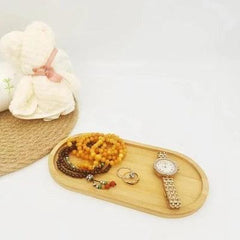 Bandeja de Bambu Decorativa - Bandeja de Bambu Decorativa - Coração (10.5cm) - Polideia