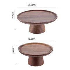 Bandeja de Bolo em Madeira Decor - Bandeja de Bolo em Madeira Decor - 16.5 x 7.2 cm - Polideia