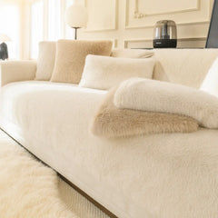 Comprar capa de sofá antiderrapante pelo veludo felpudo proteção pets lavável máquina barato promoção