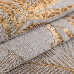 Comprar capa de sofá antiderrapante premium chenille estampa folhagem com capa de almofada combinando lavável barato ou em promoção