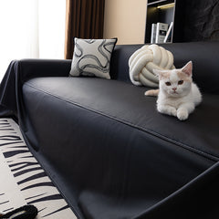 Capa de Sofá Impermeável Antiderrapante Proteção Total | Zuli - Capa de Sofá Impermeável Antiderrapante Proteção Total | Zuli - Preto / 180 x130 cm - Polideia