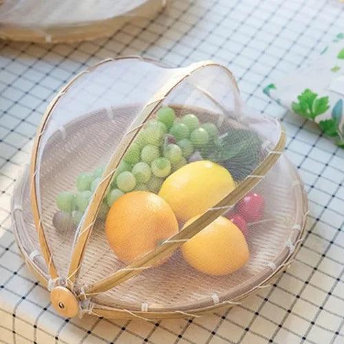 Explore a versatilidade do Cesto de Bambu: elegante, leve e perfeito para piqueniques ao ar livre e armazenamento de alimentos frescos