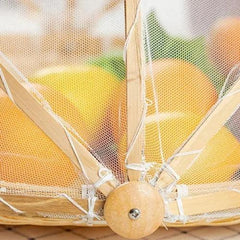 Explore a versatilidade do Cesto de Bambu: elegante, leve e perfeito para piqueniques ao ar livre e armazenamento de alimentos frescos