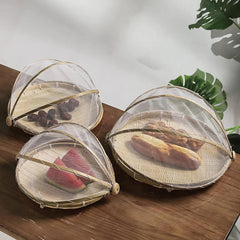 Explore a versatilidade do Cesto de Bambu: elegante, leve e perfeito para piqueniques ao ar livre e armazenamento de alimentos frescos