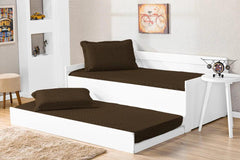 Cobre Leito Solteiro 2 Peças - Conforto e praticidade em tecido de poliéster. Ideal para noites de sono revigorantes