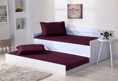 Cobre Leito Solteiro 2 Peças - Conforto e praticidade em tecido de poliéster. Ideal para noites de sono revigorantes