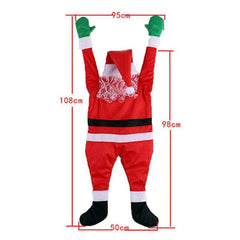 Decoração de Natal Pendurável - Papai Noel realista para janelas, portas e mais. Transforme seu espaço com encanto natalino