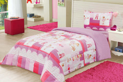 Edredom Kids Solteiro Dupla Face: Conforto e Diversão para Quartos Infantis - Composição de Algodão e Poliéster