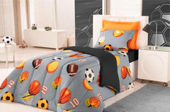 Edredom Kids Solteiro Dupla Face: Conforto e Diversão para Quartos Infantis - Composição de Algodão e Poliéster