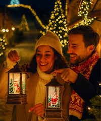 Comprar enfeite de natal LED lanterna decorativa premium para mesa escritório casa ambiente festivo barato promoção