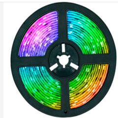 Fita de LED RGB 5050 Com Controle e Fonte - Polideia