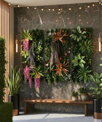 Jardim Vertical Artificial Painel 40x120cm Decorativo | Less