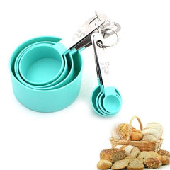 Colheres Medidoras Dosadoras Polideia - Precisão culinária com design em aço inoxidável. Facilidade e elegância em cada medida!