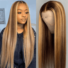 Lace Front 100% Cabelo Humano Longo Liso - Polideia