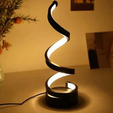 Comprar luminária de mesa LED moderna espiral touch com 3 temperaturas de cor ajustável barato