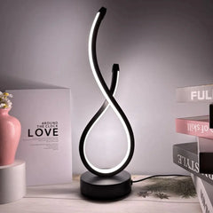 Comprar luminária de mesa LED moderna espiral touch com 3 temperaturas de cor ajustável barato