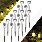 Luminária Solar De Jardim para Caminho - Polideia Luminária Solar De Jardim para Caminho - Amarela 1PC
