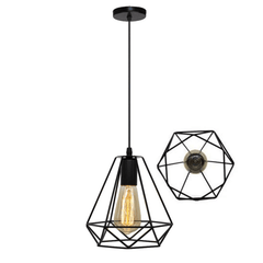 Polideia compre melhor Lustre Pendente Aramado Preto lustre para sala barato