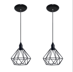 Polideia compre melhor Lustre Pendente Aramado Preto lustre para sala barato