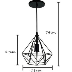 Polideia compre melhor Lustre Pendente Aramado Preto lustre para sala barato