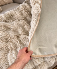 Manta para Sofá Pelo Felpudo Antiderrapante para Inverno | Fur