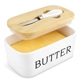Polideia comprar melhor Manteigueira de Cerâmica Queijo com Faca barato