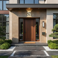 Comprar número residencial moderno de casa LED iluminado alumínio resistente água barato ou em promoção