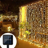 Pisca Pisca Em Cascata Solar de 300 LEDs - Iluminação Sustentável para Ambientes Externos. Saiba Mais!!