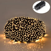 Guirlanda LED Fairy 100M Quntis: Iluminação Branca Quente, Segura e Versátil para Decoração Natalina e Eventos Especiais