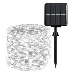 Decore com Pisca Pisca Solar Led Impermeável 32M