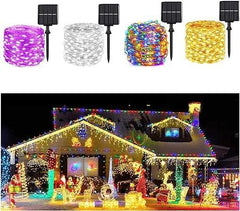 Decore com Pisca Pisca Solar Led Impermeável 32M